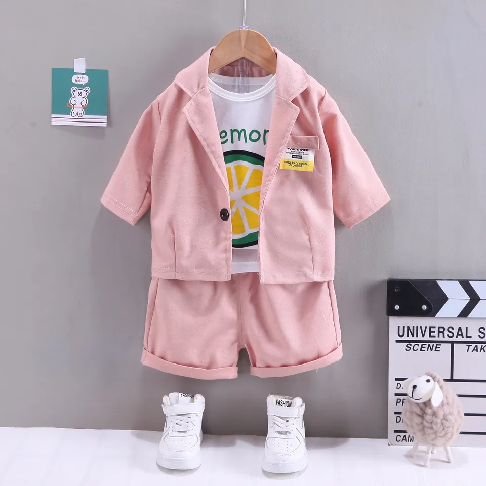 2023 Baby Boy Infant Summer Clothes for Kids Fashion Plaid Short Sleeve  T-shirts and Shorts Suit First Birthday Boys Outfit Sets - AliExpress